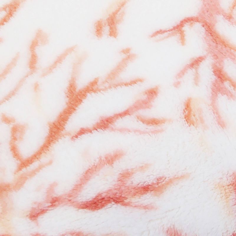 50"x70" Tonga Coral Printed Loft Fleece Decorative Throw Coral - Décor Therapy