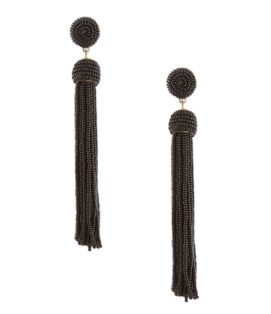 Anna & Ava Beaded Tassel Earrings