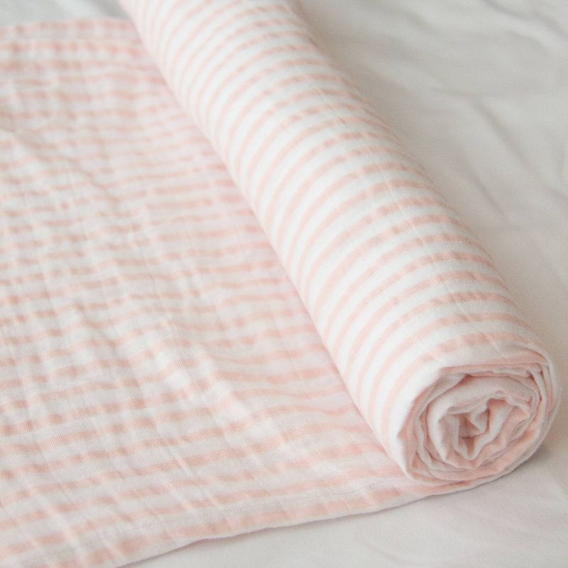 Living Textiles Bento Gift Set Pink Swaddle + Kenzie - 2pk