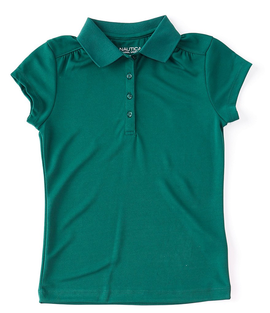 Nautica Big Girls 7-16 Short-Sleeve Performance Polo