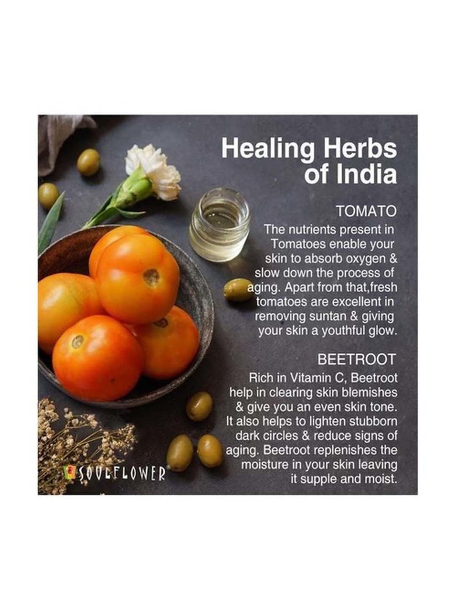 Soulflower Juciy Red Tomato Soap - 150 gm