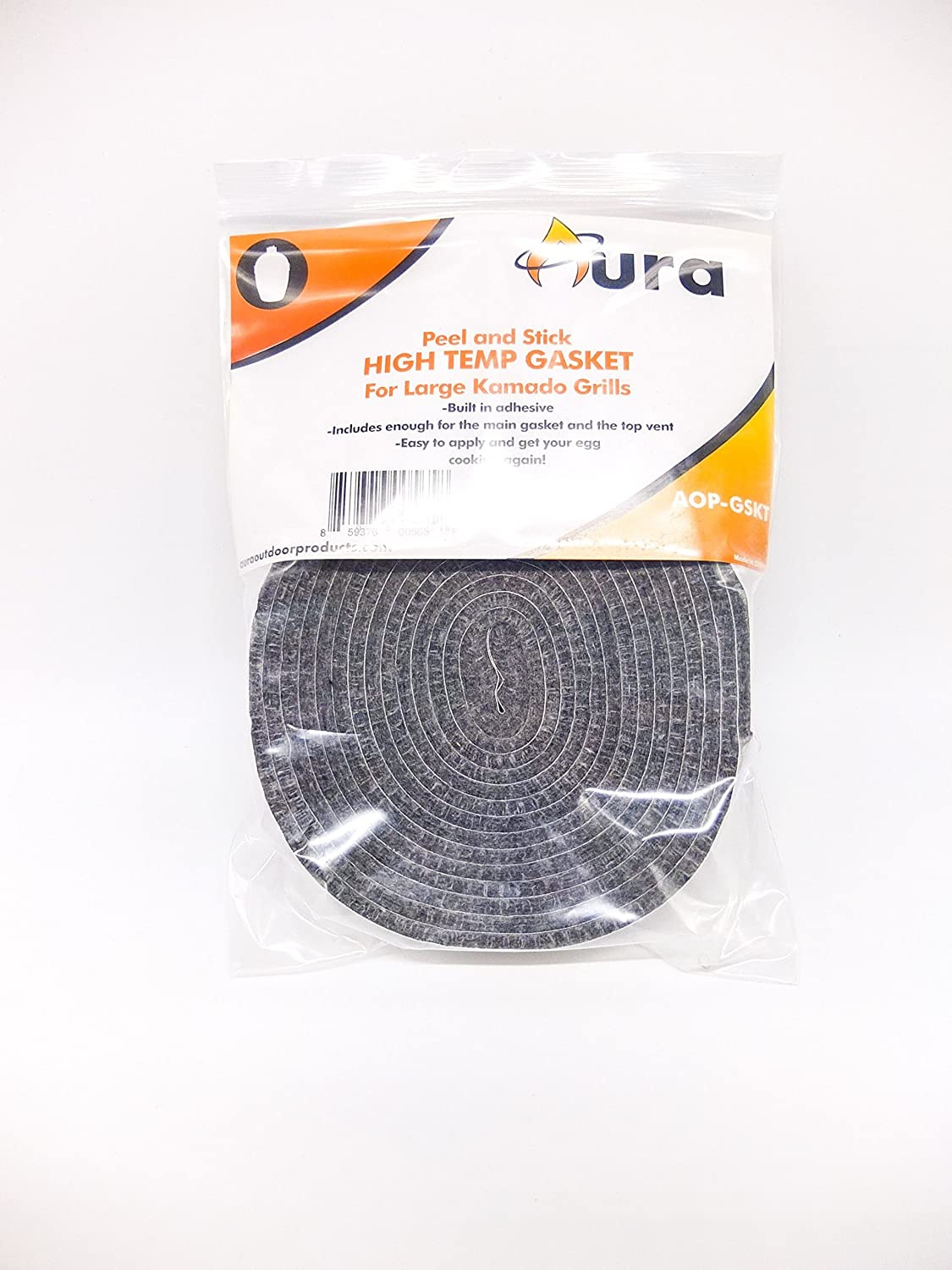 Aura Outdoor Products High Temp Replacement Gasket for Large Egg Grills, Peel and Stick! - Big Green Egg, Kamado Joe and More