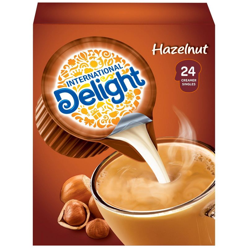 International Delight Hazelnut Singles Coffee Creamer - 24ct