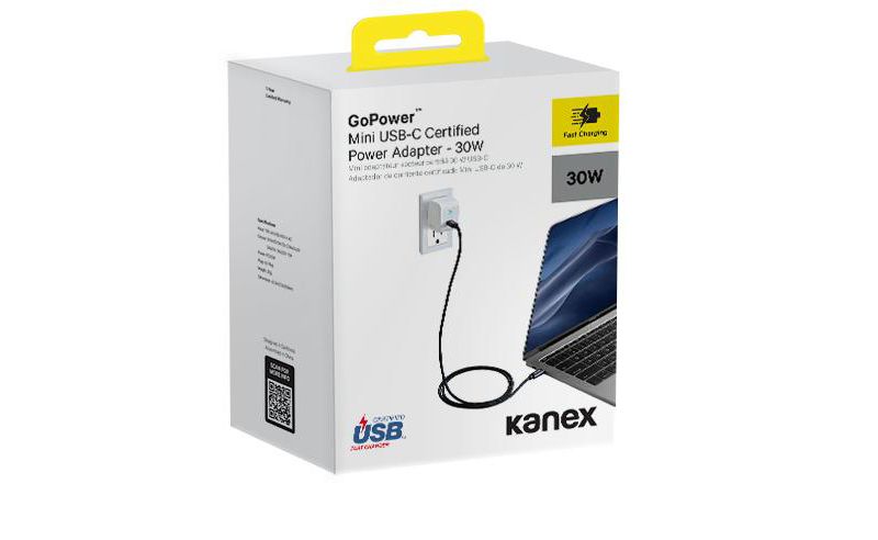Kanex GoPower Mini USB-C Certified Power Adapter - 30W