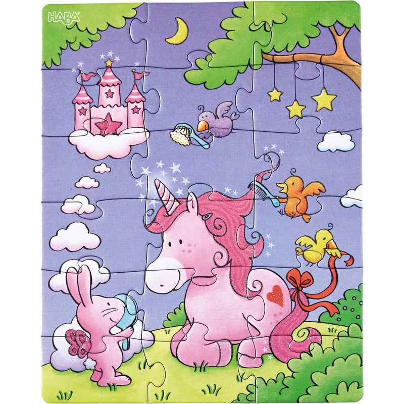 HABA Unicorn Glitterluck Set of 3 Jigsaw Puzzles