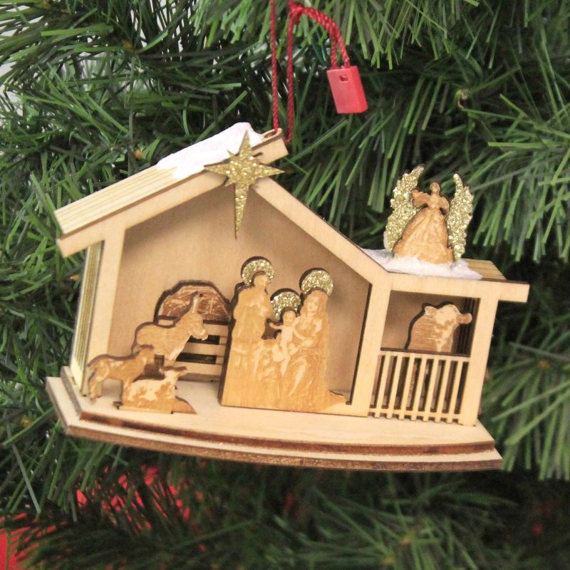 Ginger Cottages 2.75" Ginger Nativity Ornament Jesus Mary Joseph  -  Tree Ornaments