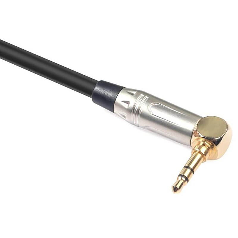0.3M Audio Cables 90 Degree 3.5Mm Stereo Trs Male To Xlr 3Pin Male Audio Cable Microphone Extension Cable Wire Cord (1pcs)