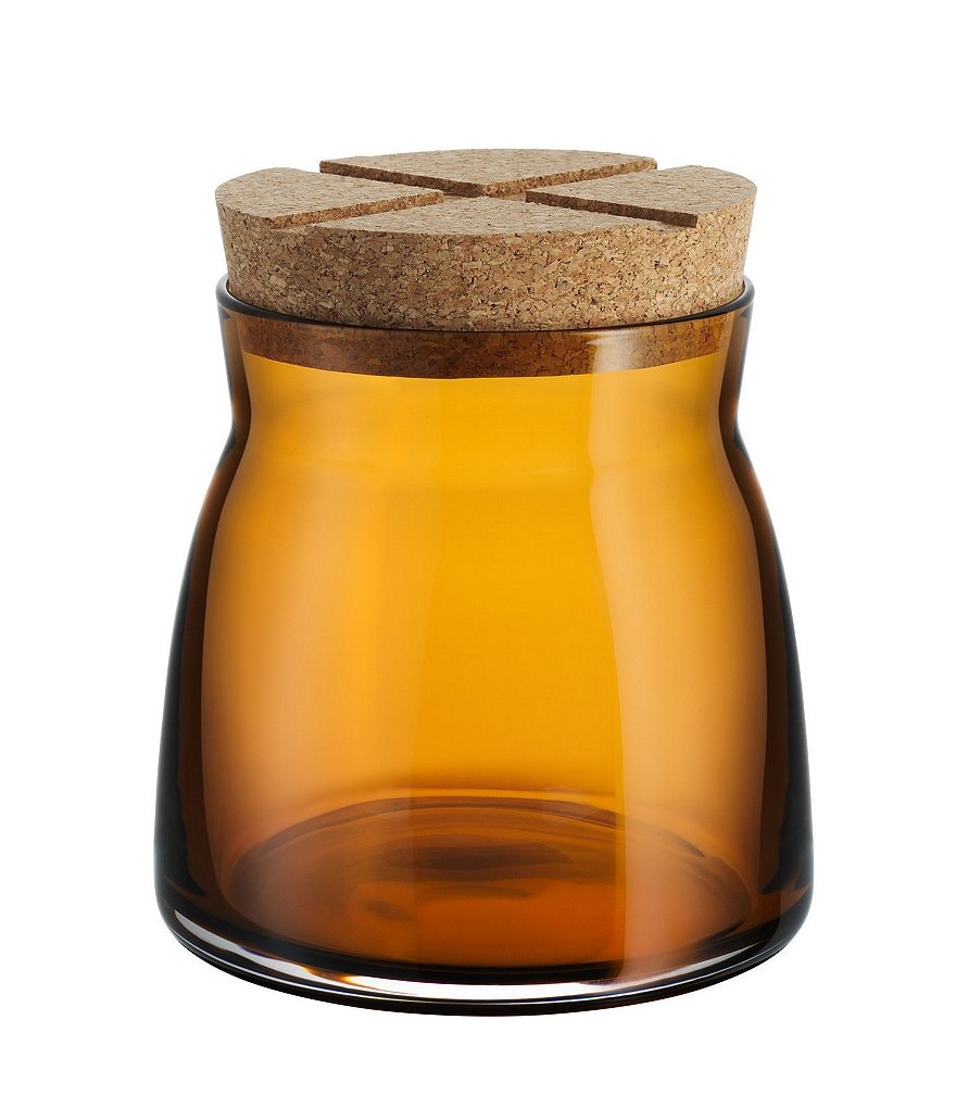 Kosta Boda Bruk Medium Jar With Cork Lid