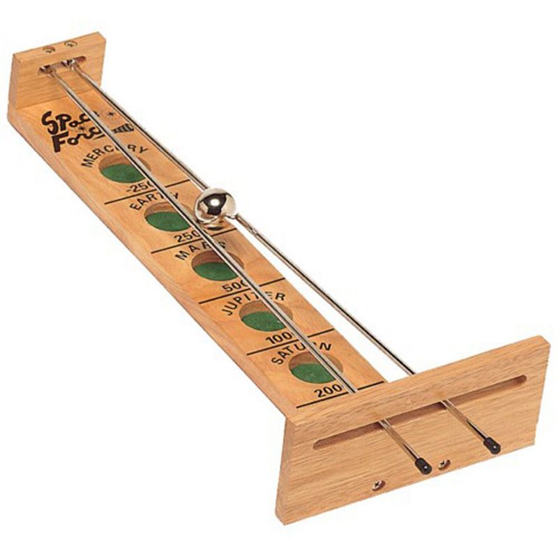 WE Games Shoot The Moon - a Classic 1940's Nostalgia Game - Solid Natural Wood - 17.5 inches