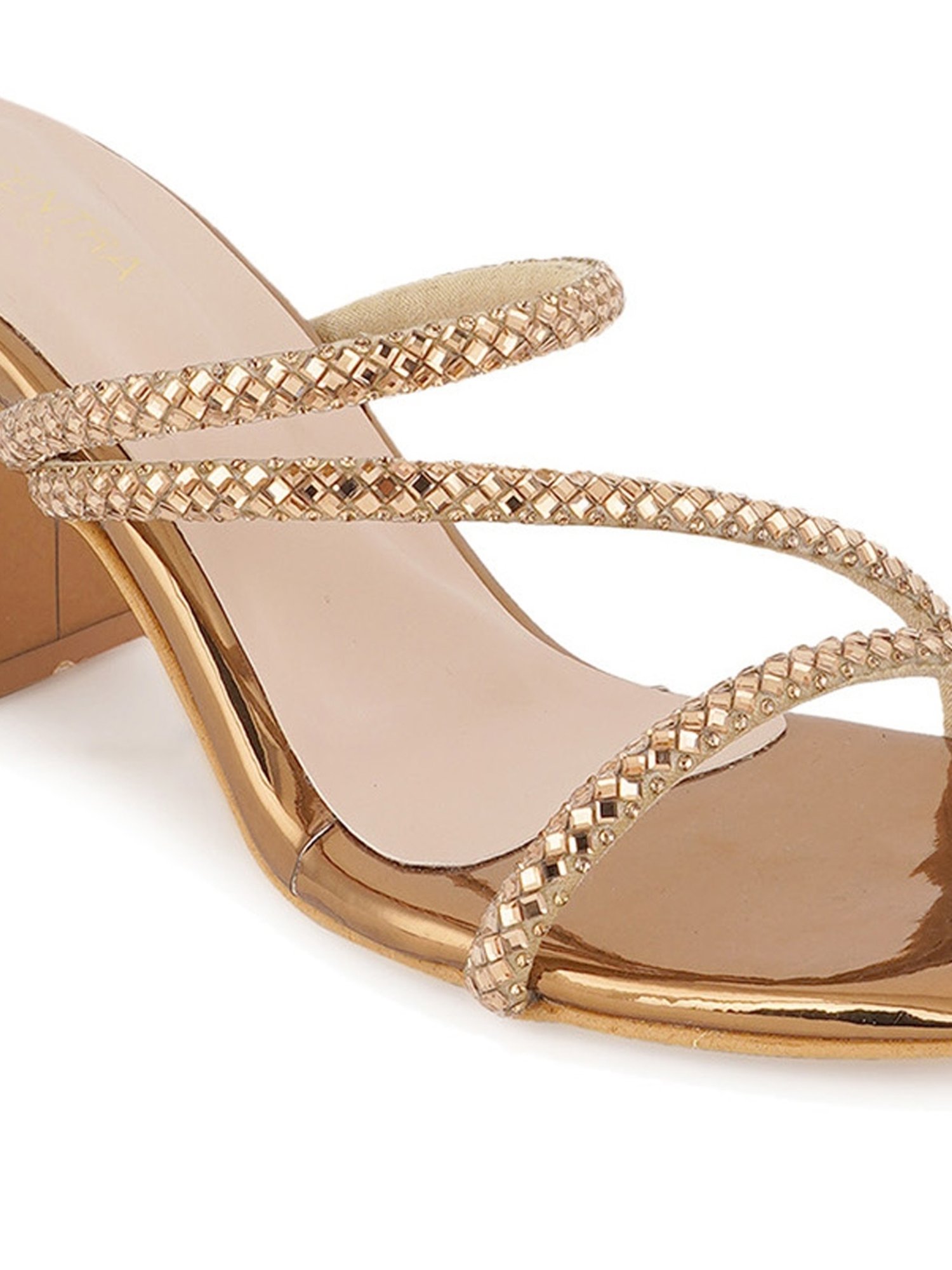 Scentra Women's Copper Ethnic Sandals