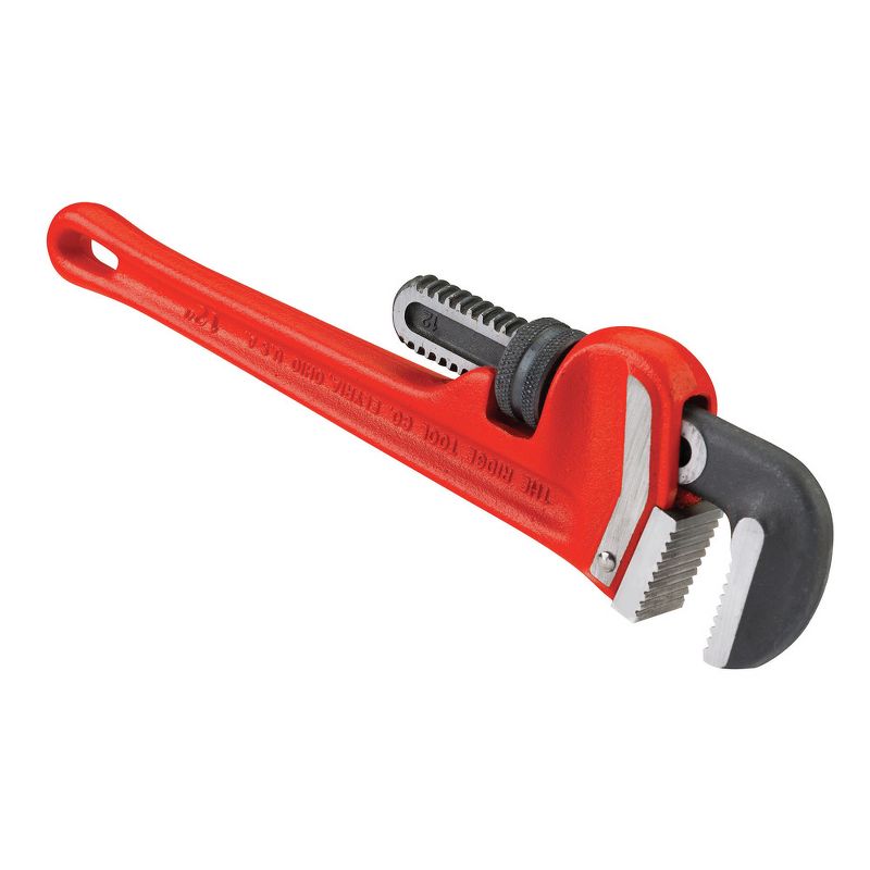 Ridgid 12 Cast-Iron 2 in. Jaw Capacity 12 in. Long Straight Pipe Wrench