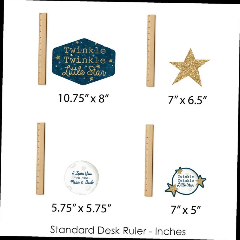 Big Dot of Happiness Twinkle Twinkle Little Star - Baby Shower or Birthday Party Centerpiece Sticks - Showstopper Table Toppers - 35 Pieces