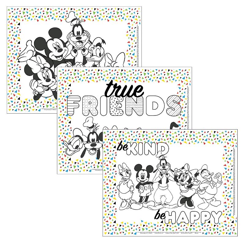 Disney Baby by J.L. Childress Color Me Disposable Placemats - 24pk