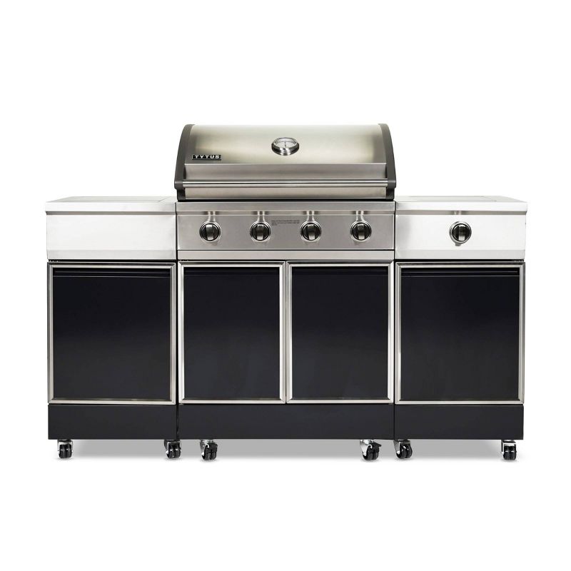 TYTUS 4-Burner Gas Grill Island TI400PCCLP-3.0.2 Stainless Steel/Charcoal Gray