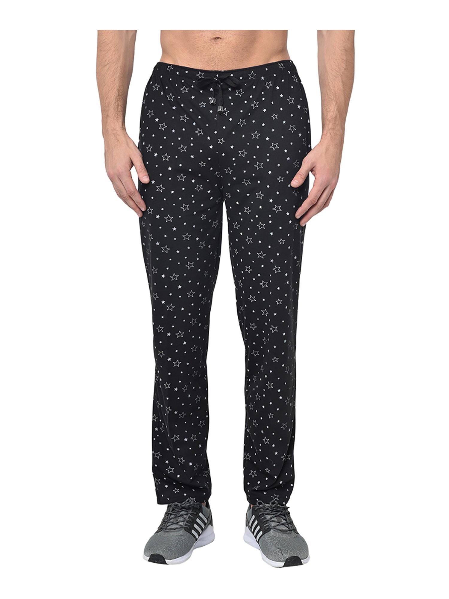 Crimsoune Club White Cotton Regular Fit Printed Lounge Shorts