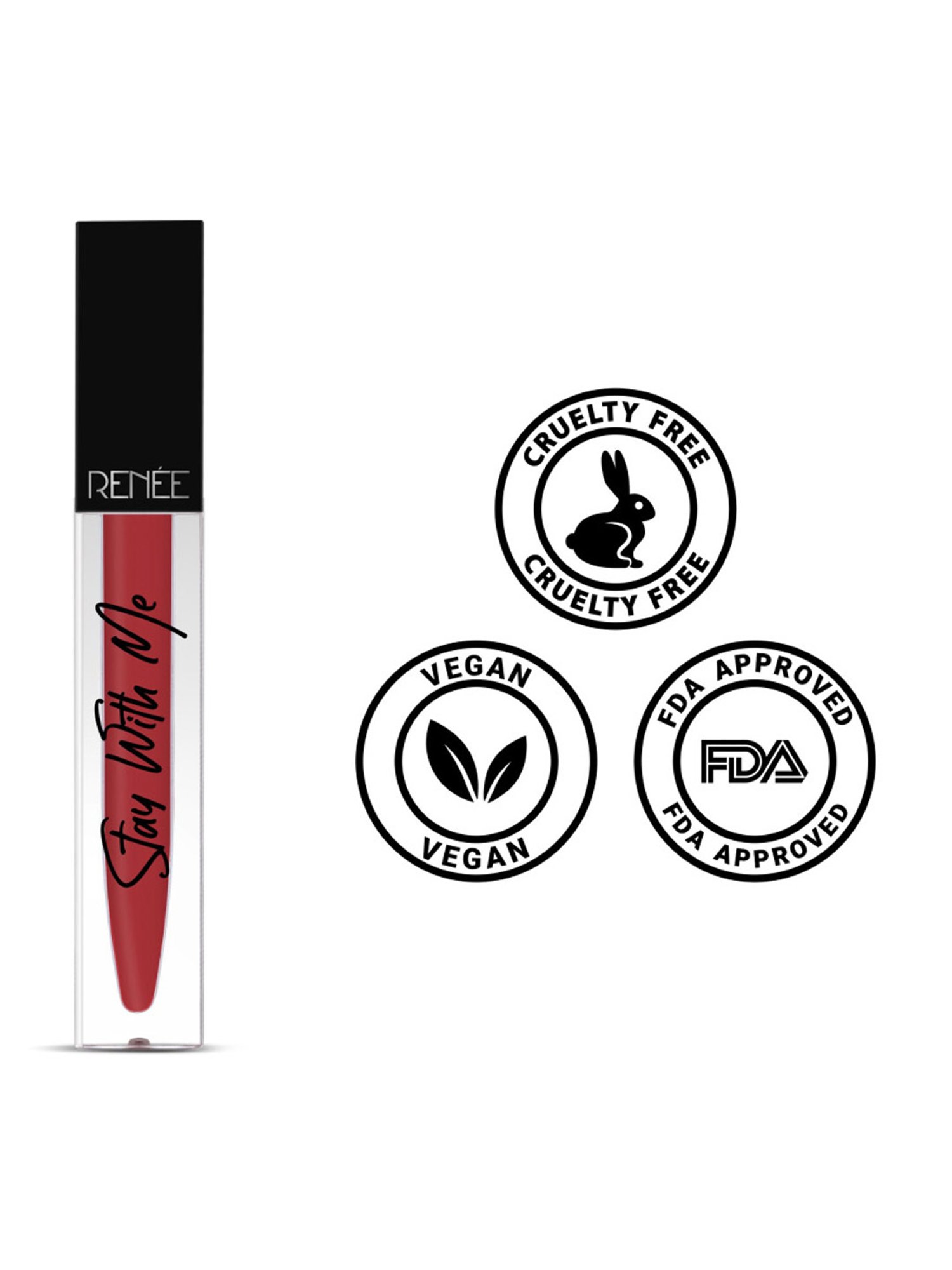 Renee Stay With Me Matte Lip Color Hunger For Berry - 5 ml