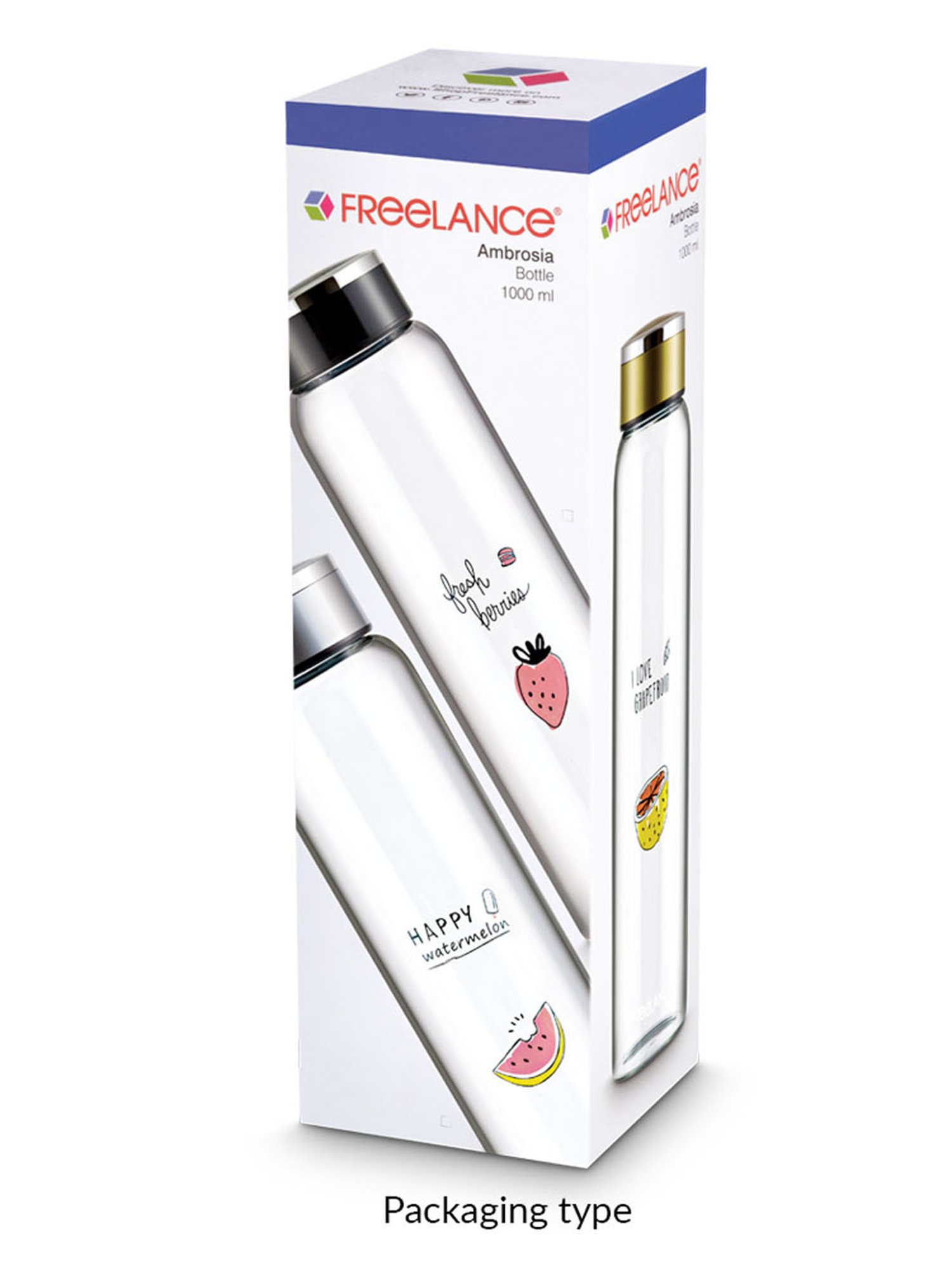 Freelance Dark Blue Glass 1000 ml Jars and Container