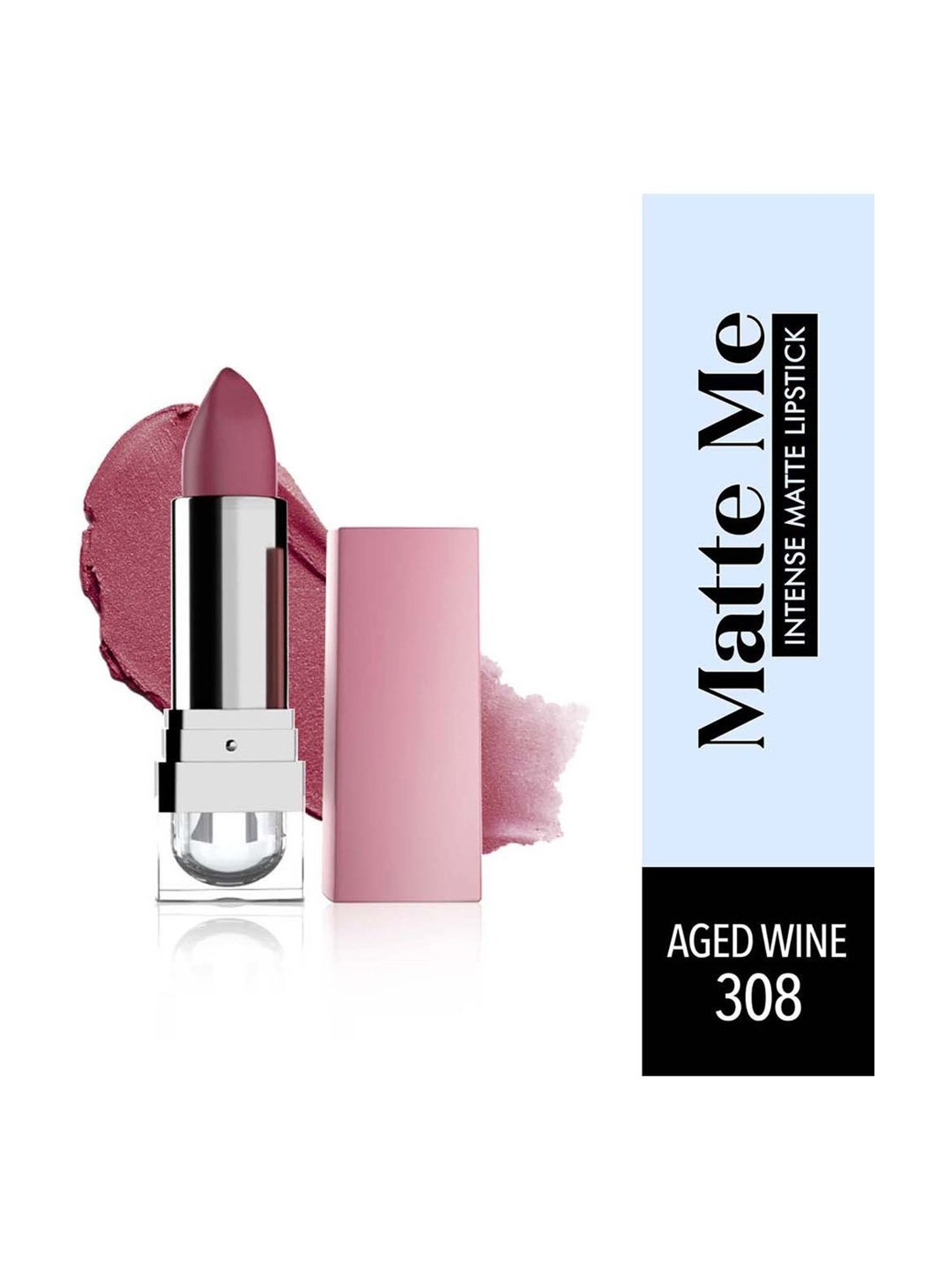 Blue Heaven Matte Me Intense Matte Lipstick Aged Wine 308 - 4 gm