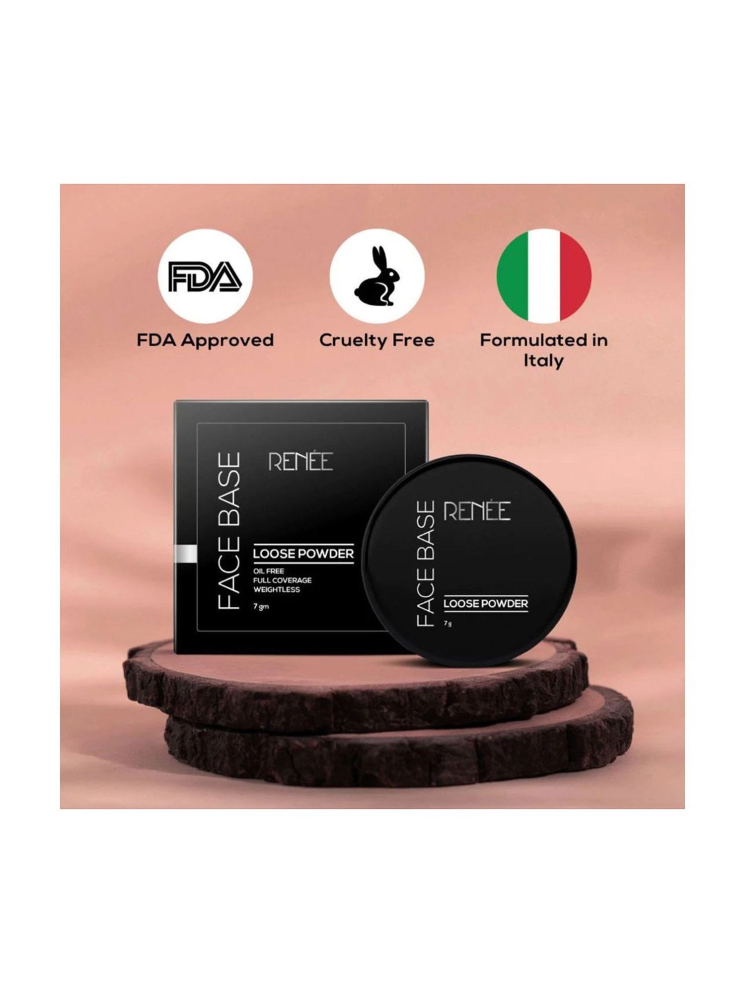 Renee Face Base Loose Powder Nude Beige - 7 gm