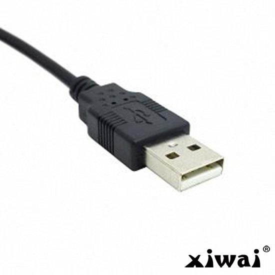 Xiwai USB 2.0 Male to Male Data Cable 100cm Reversible Design Left & Right Angled 90 Degree
