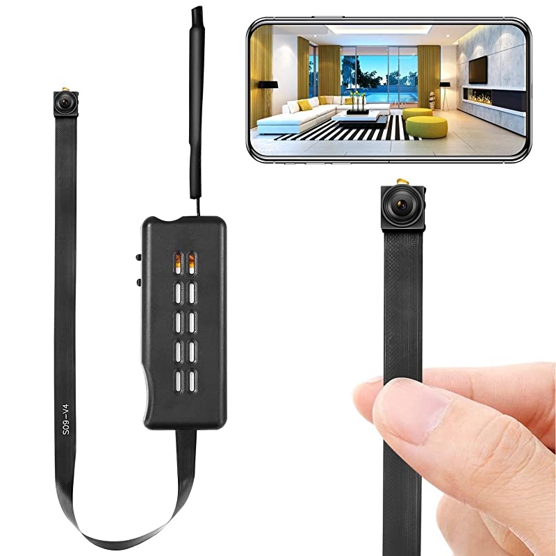 Camera Module Wireless Hidden Camera WiFi Mini Cam HD 1080P DIY Tiny Cams Small Nanny Cameras Home Security Live Streaming Through AndroidiOS App Motion Detection Alerts