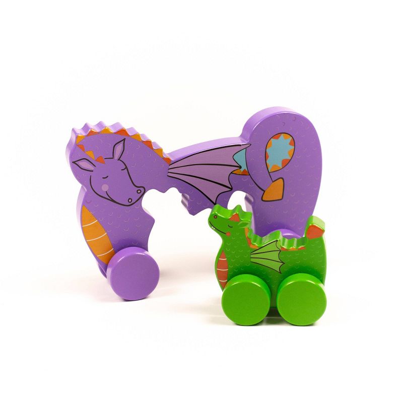 Big and Little Dragon Push and Pull Toy