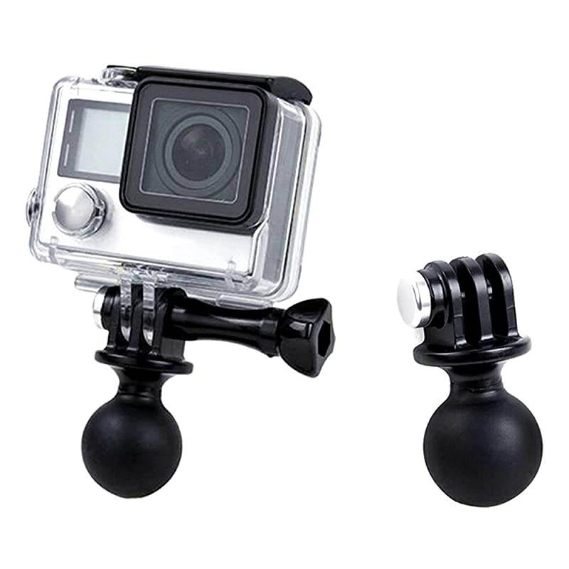 Ball Mount for GoPro Hero 9 8 7 6 5 4 3+ 3 Black Silver 2018 Max Session Fusion Osmo Action Xiaomi YI AKASO SJCAM Camera Ball Head Mount Adapter 1Inch Diameter Ball with Thumb Screw