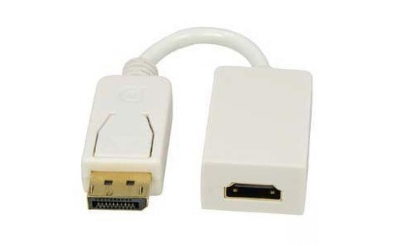 Unirise Displayport Male to HDMI Female Adapter - DisplayPort/HDMI A/V Cable for Audio/Video Device