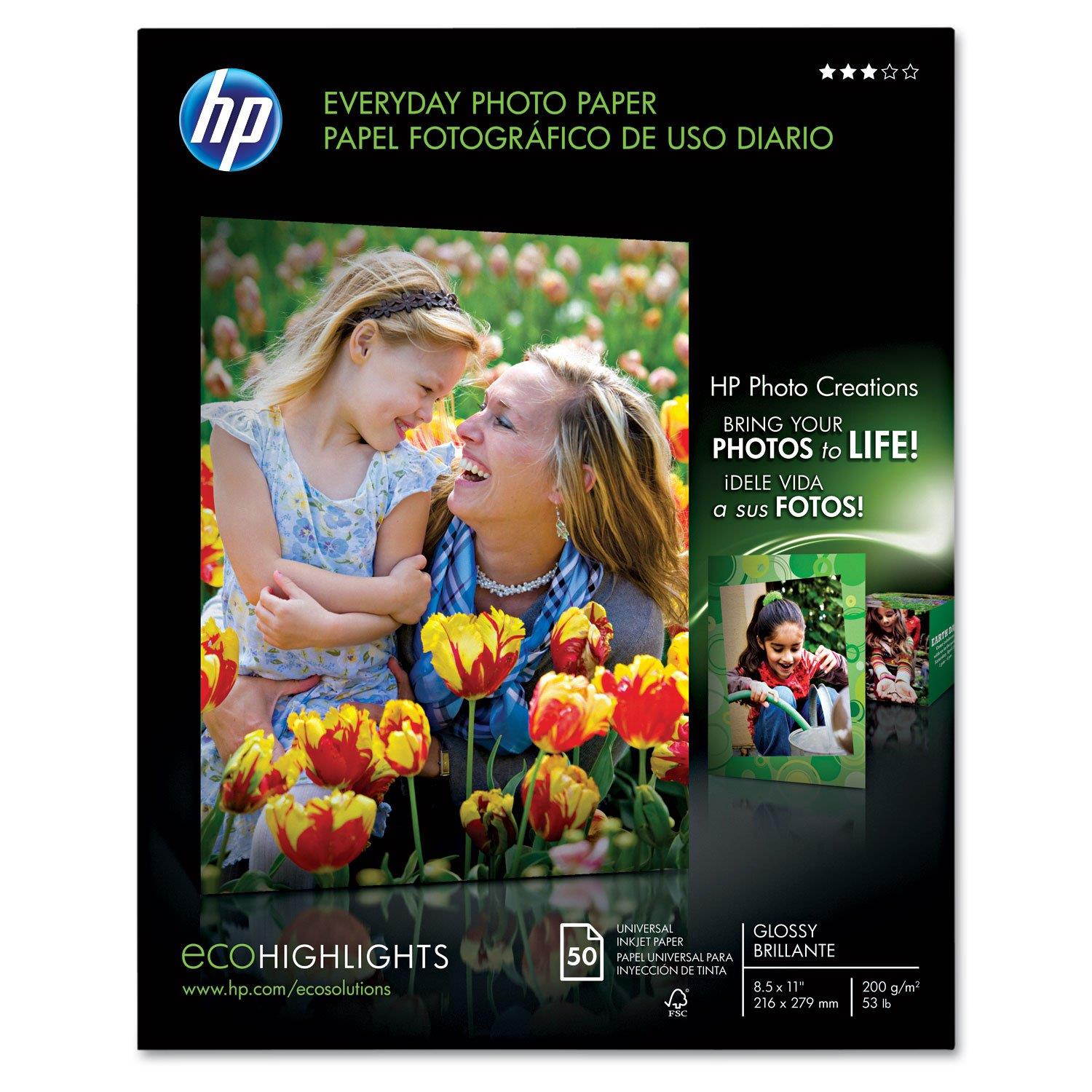 Hewlett Packard (HP) Q8723A Glossy Everyday Photo Paper (8.5" x 11")