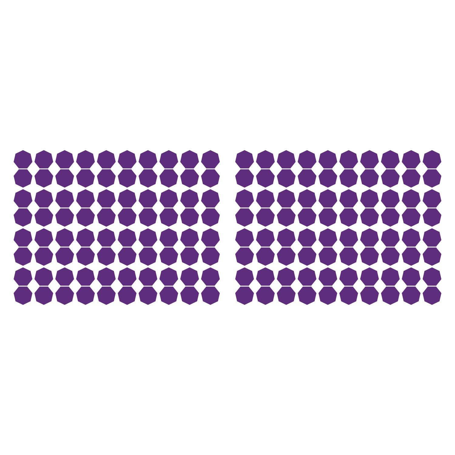 LiteMark 1 Inch Yellow Removable Heptagon Decals - Pack of 160