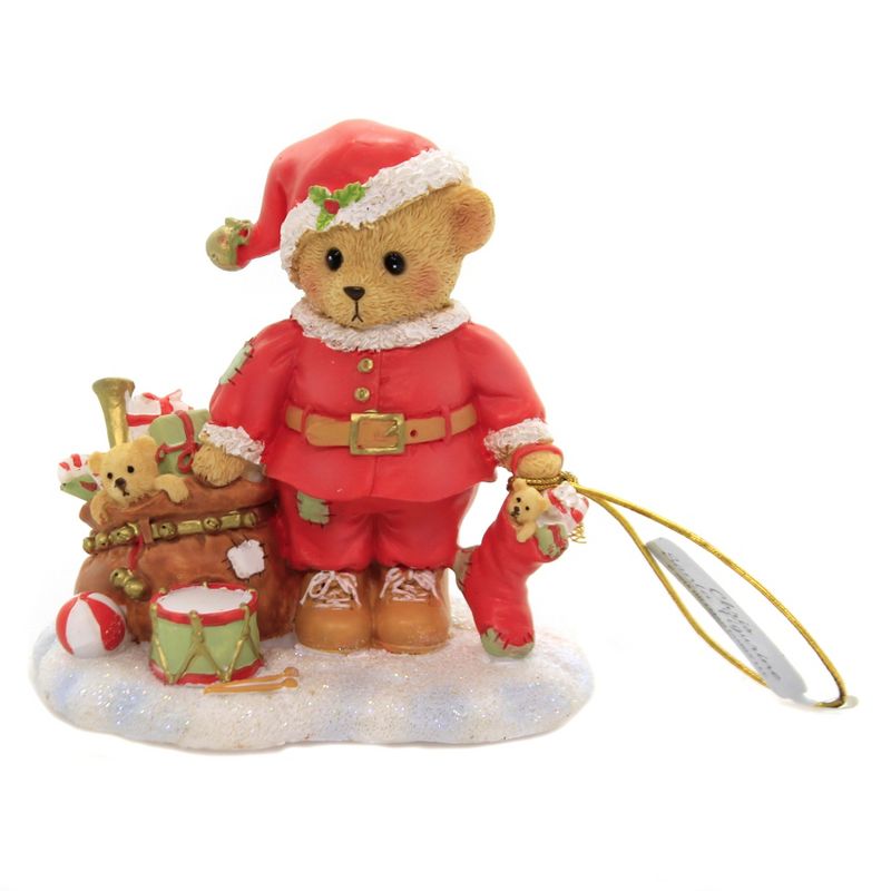 Cherished Teddies 3.75" Chris Santa Figurine Priscila Hillman  -  Decorative Figurines