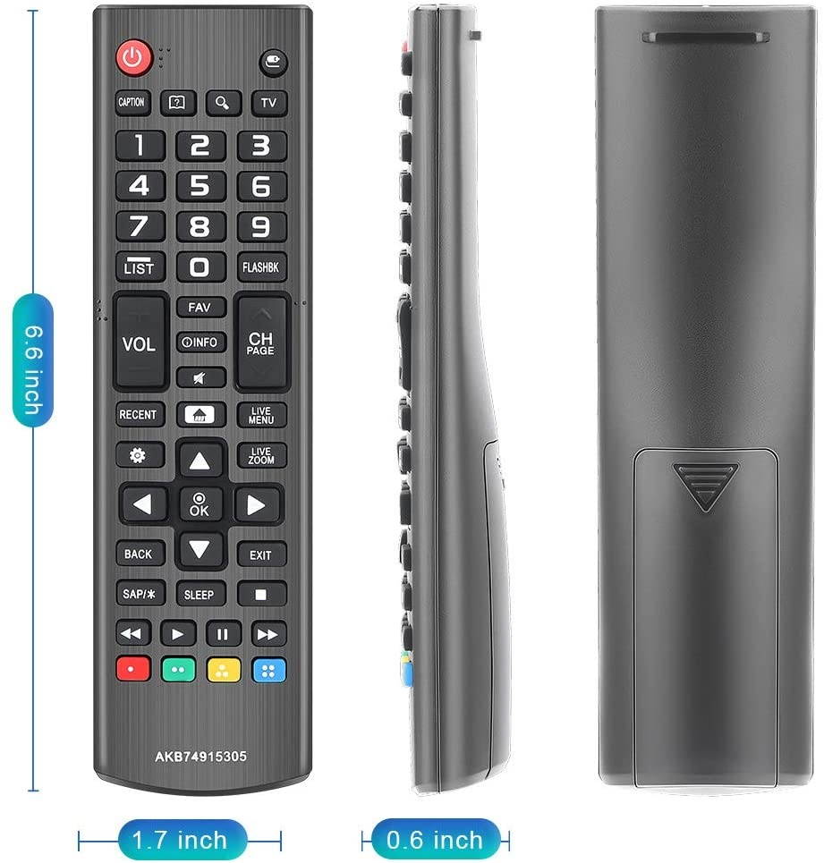 Gvirtue AKB74915305 Remote Control for LG TV 70UH6350 65UH6550 65UH615A 65UH6150 60UH7500 60UH6550 60UH6150 58UH6300 55UH6550 55UH6150 55UH6090 50UH6300 49UH6500 49UH6100 49UH6090 43UH6100