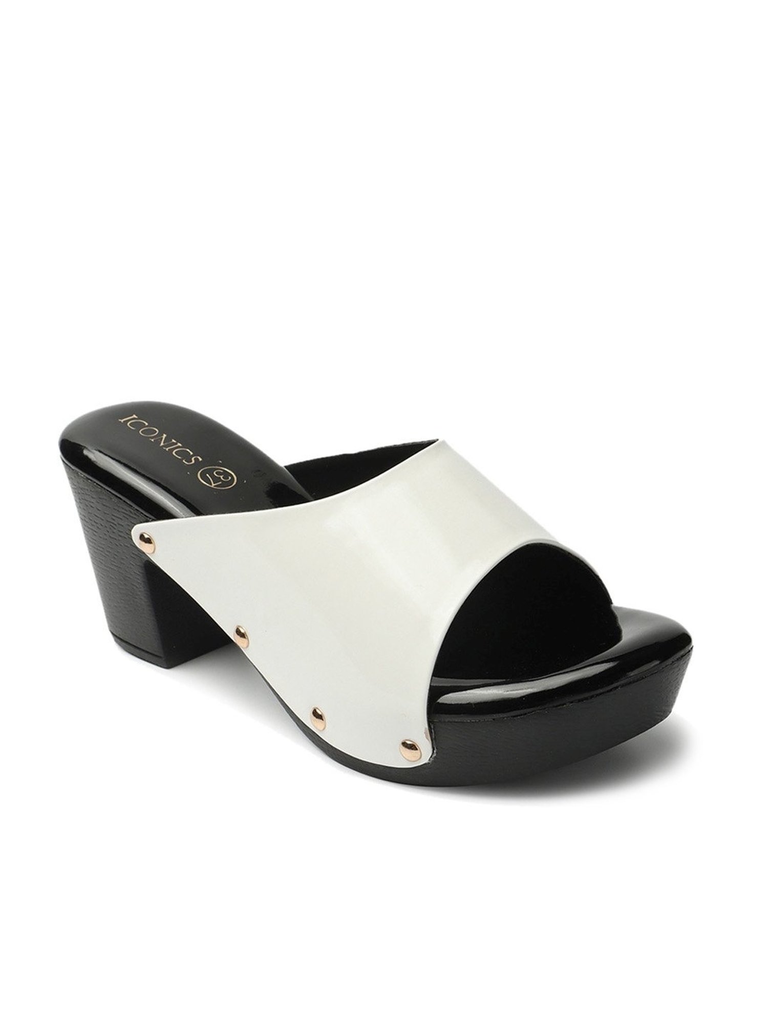 Iconics Women's White Casual Sandals