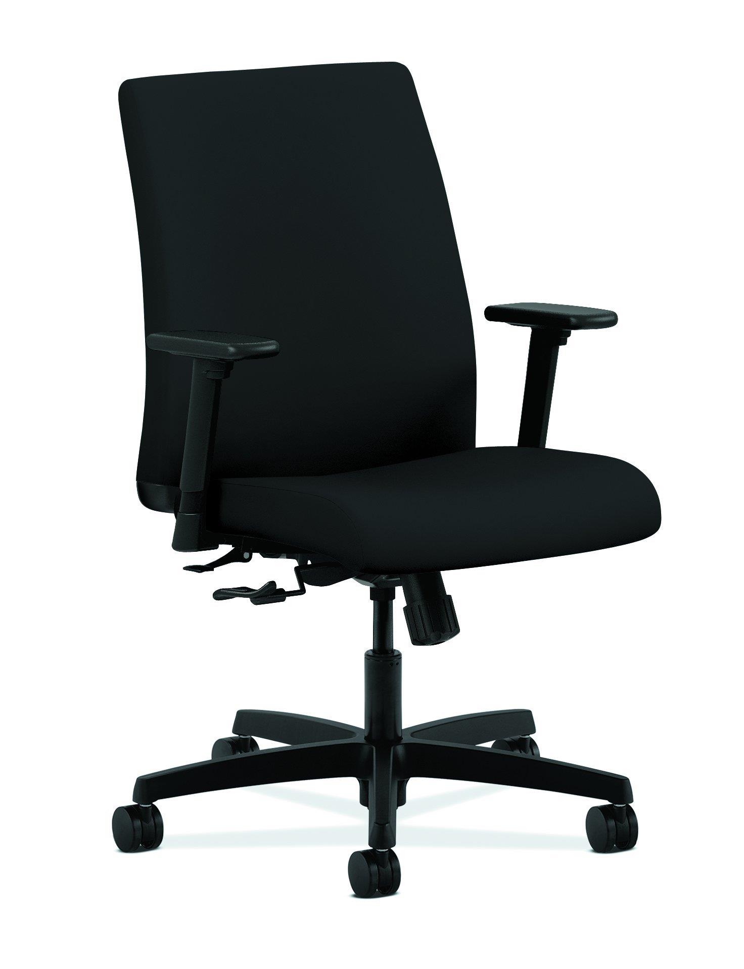 HON Ignition Low-Back Task Chair - Fabric Black Seat - Black Frame - 27.5" Width x 36" Depth x 41" Height  HONIT105CU10