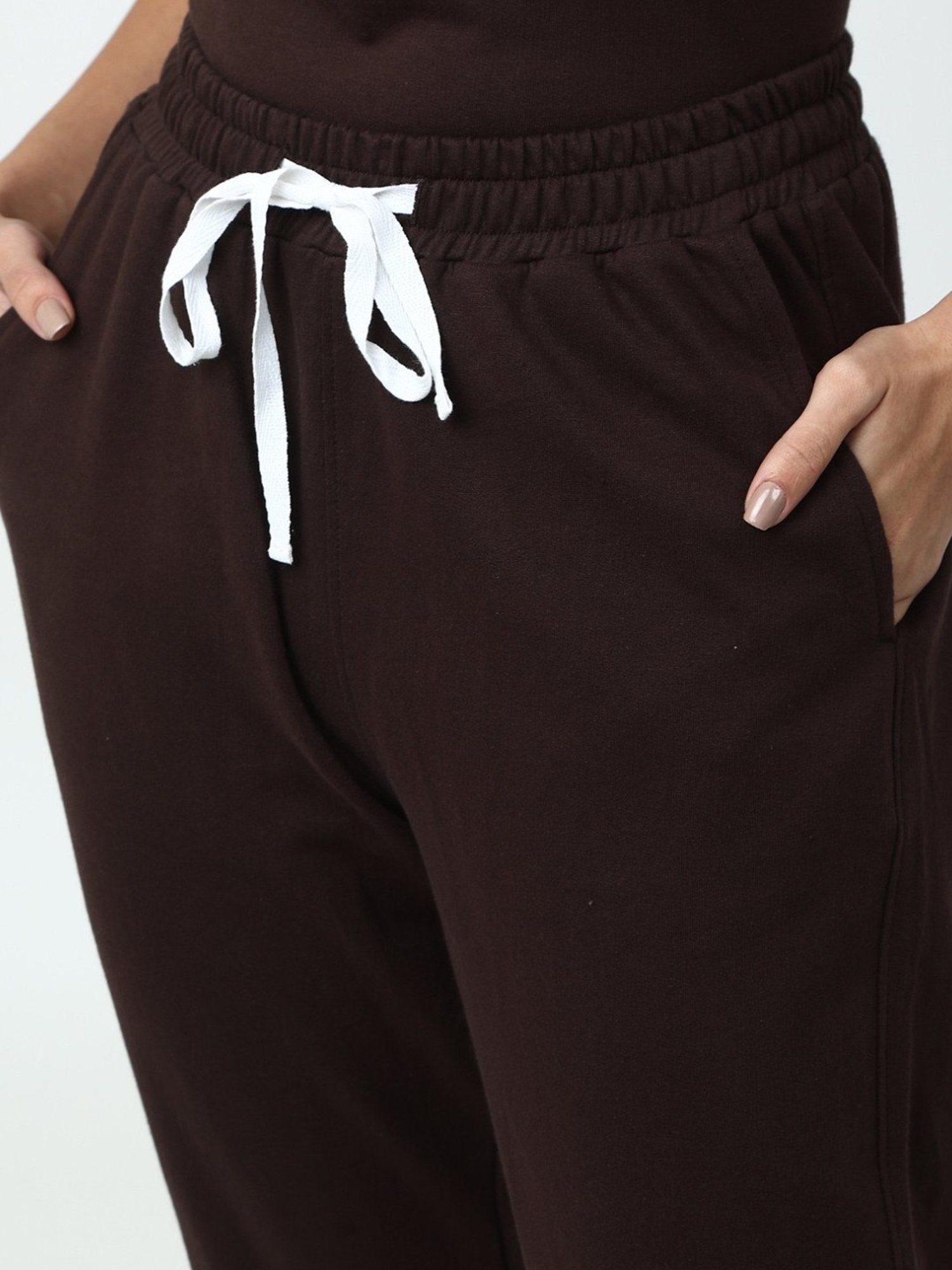 Saltpetre Timeless Organic Cotton Coffee Brown Straight Fit Jogger