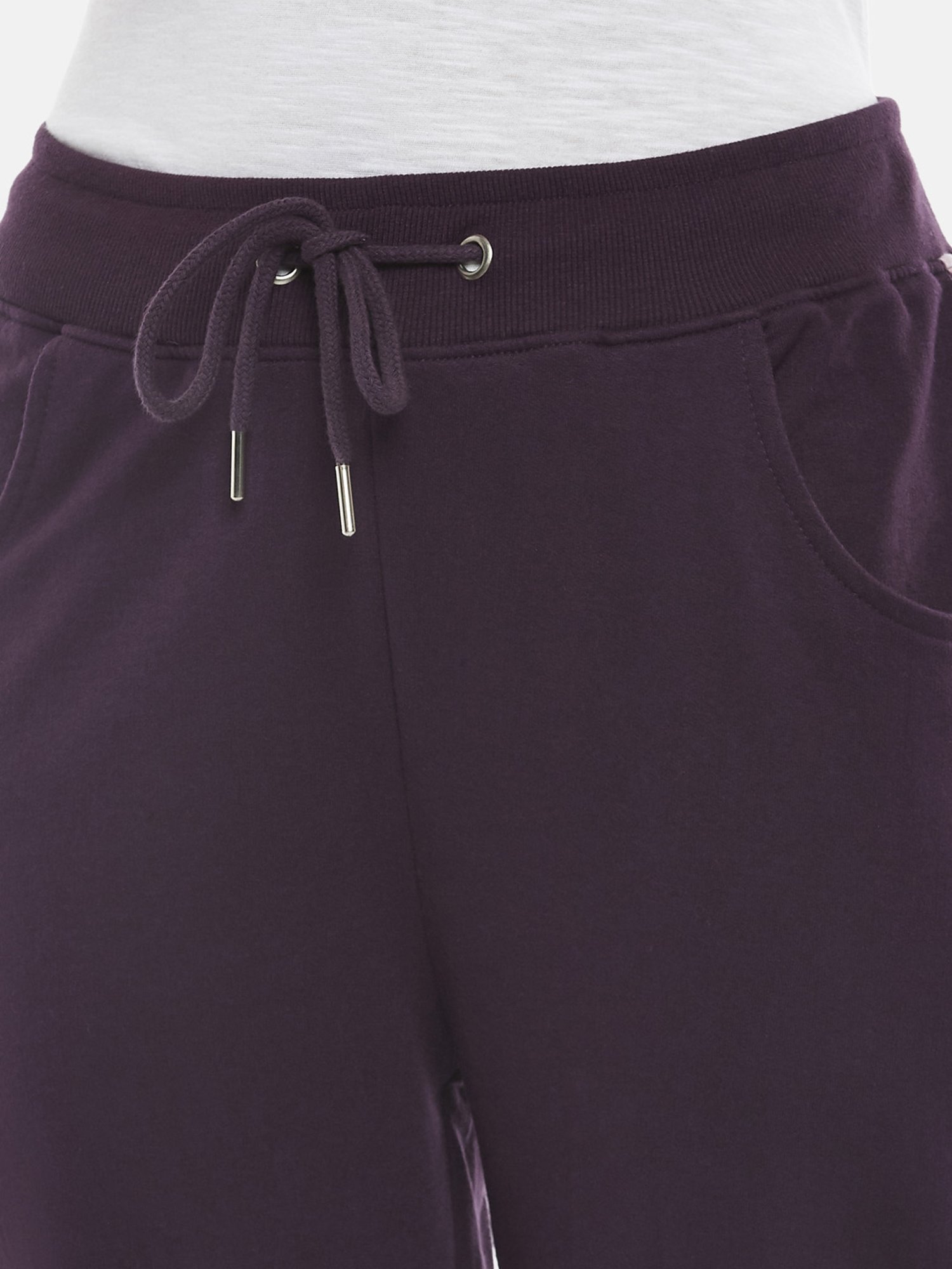 People by Pantaloons Purple Cotton Joggers