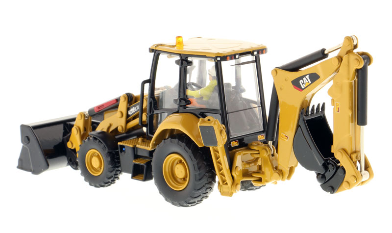 CAT Caterpillar 420F2 IT Backhoe Loader with Operator "High Line Series" 1/50 Diecast Model by Diecast Masters