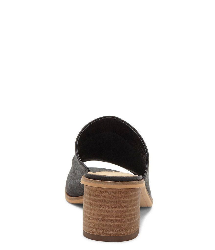 Lucky Brand Lutena Leather Block Heel Mules