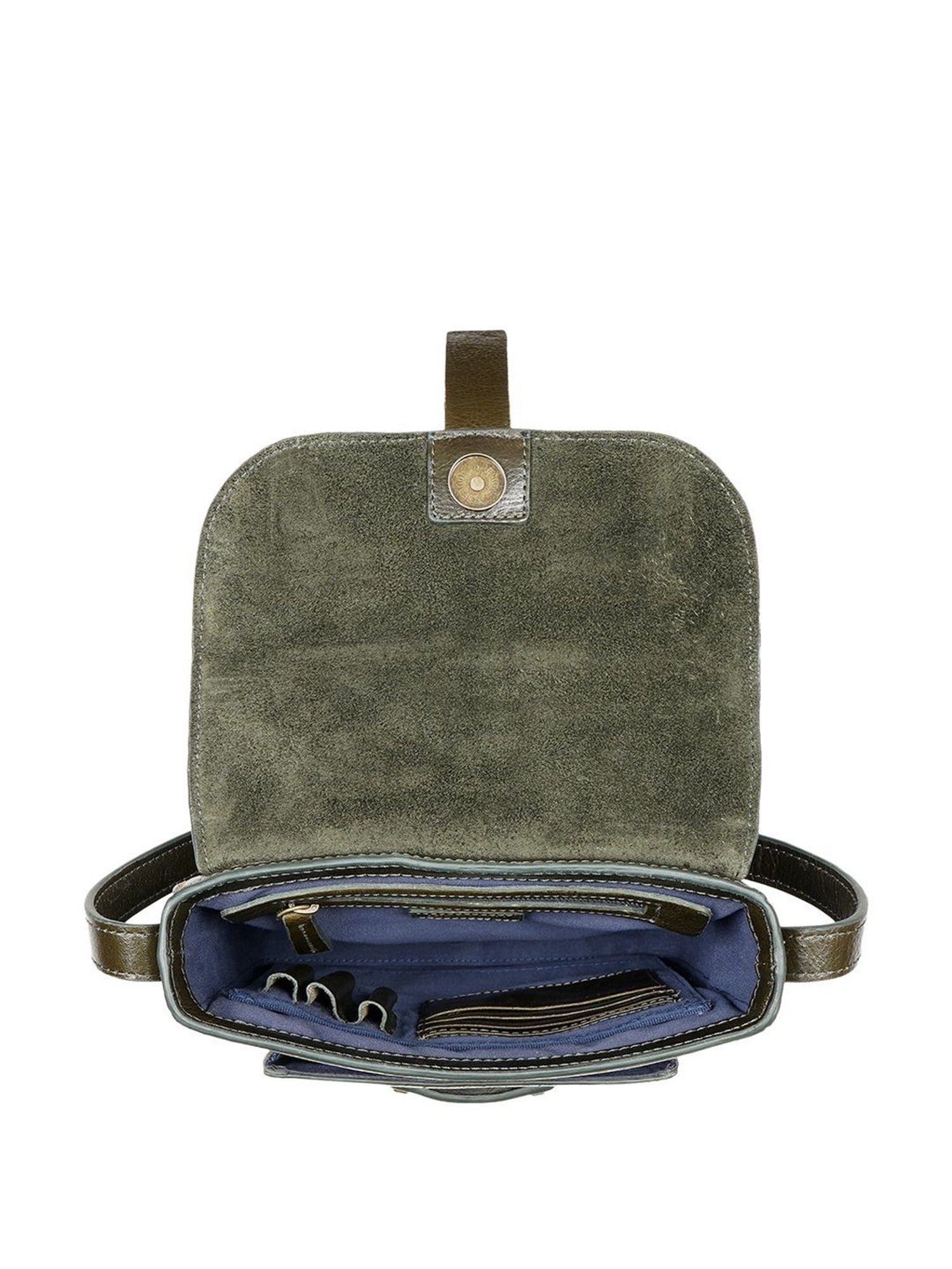 HiLEDER Brown Solid Medium Cross Body Bag