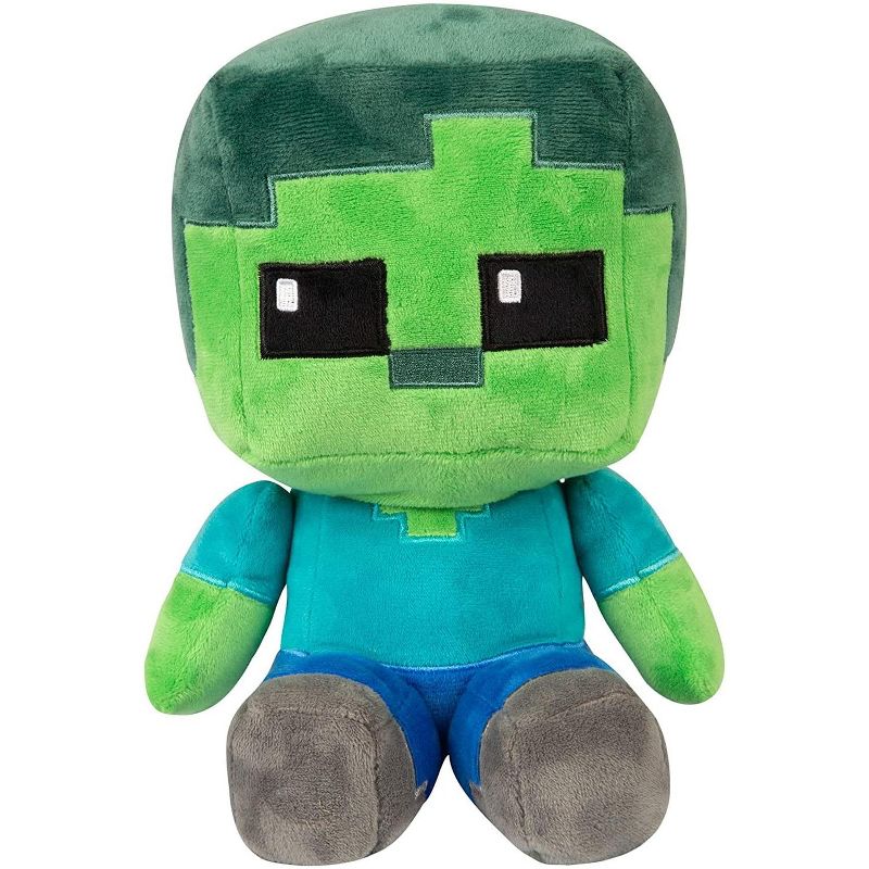 JINX Inc. Minecraft Craft Adventure Series 8.75 Inch Collectible Plush | Zombie