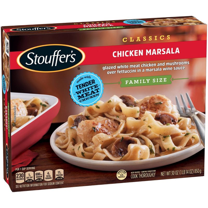 Stouffers Classics Family Size Frozen Chicken Marsala - 30oz