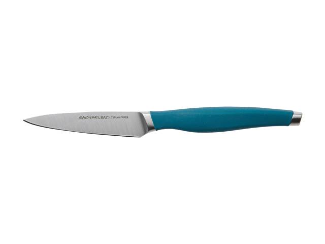 Rachael Ray 47756 Cutlery Japanese Stainless Steel Chef Knife Set, Teal, 3-Piece