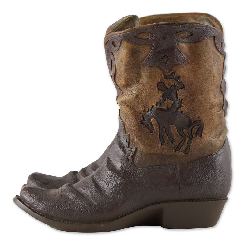 Set of 2 Indoor/Outdoor Polyresin Cowboy Boots Planter - Zings & Thingz
