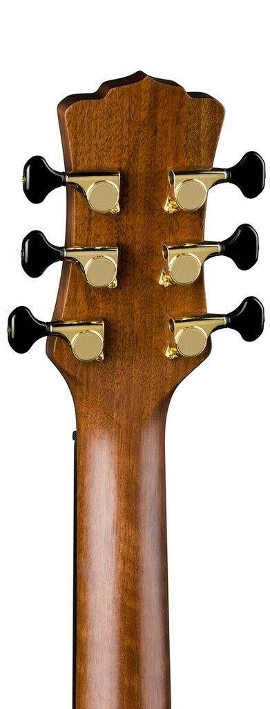 Luna ART RECORDER Acoustic Guitar, Concert, Natural Finish, Hard Case Bundle