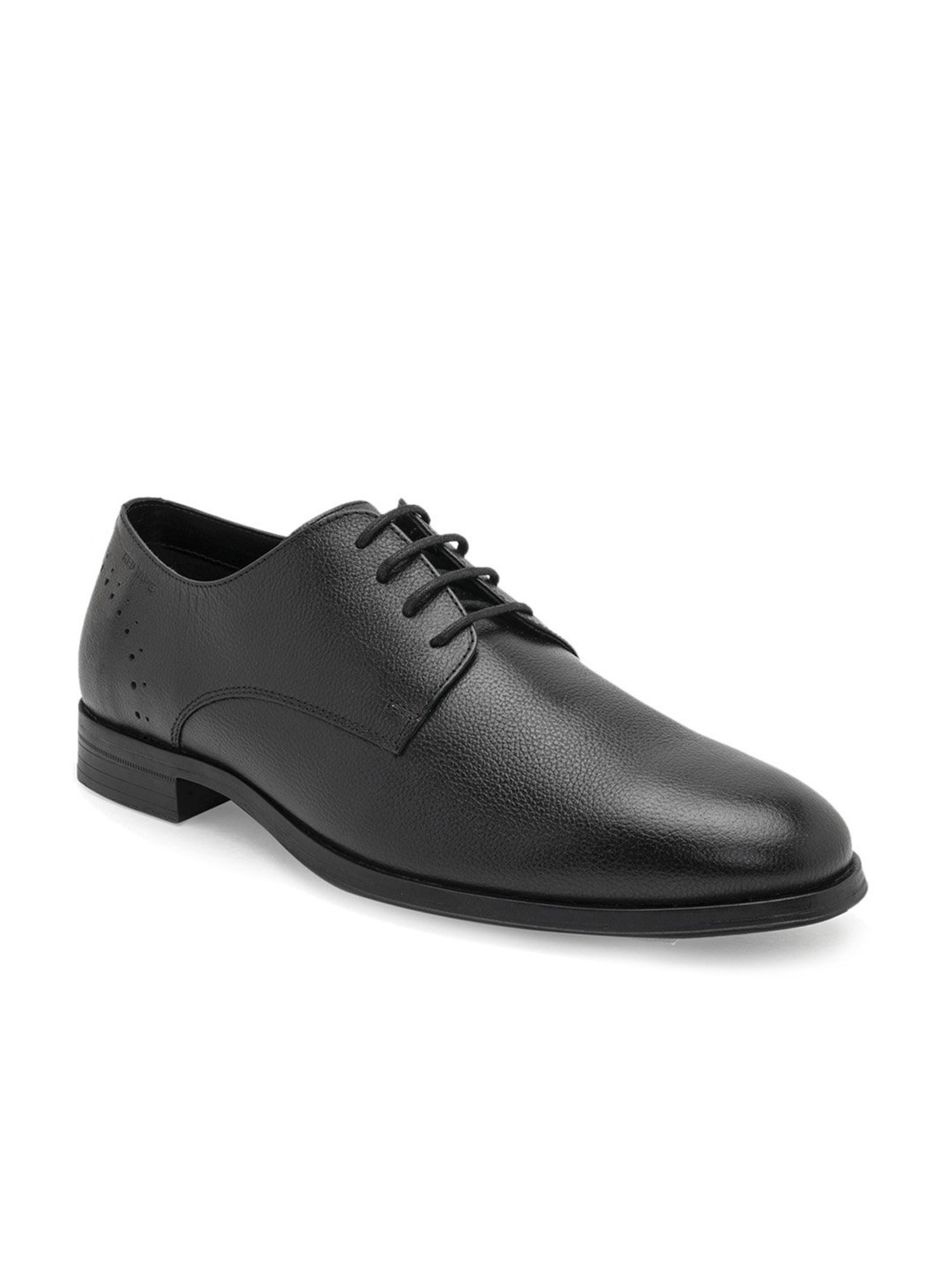 Red Tape Men's Black Derby Shoes