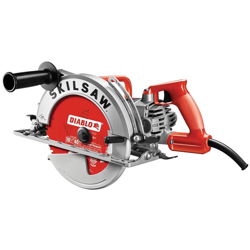 Skilsaw 10-1/4" Magnesium Sawsquatch Worm Drive Circular Saw with Diablo Blade