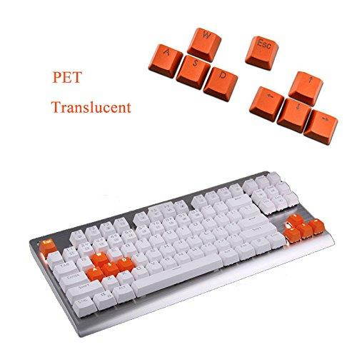 RUNSTAR 9 Keys/Set Orange 9 PBT Keys Backlit Translucent Keycaps For Cherry MX Mechanical Keyboard