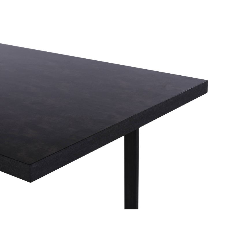 Dalak Contemporary Dining Table Gray/Black - Modern Home