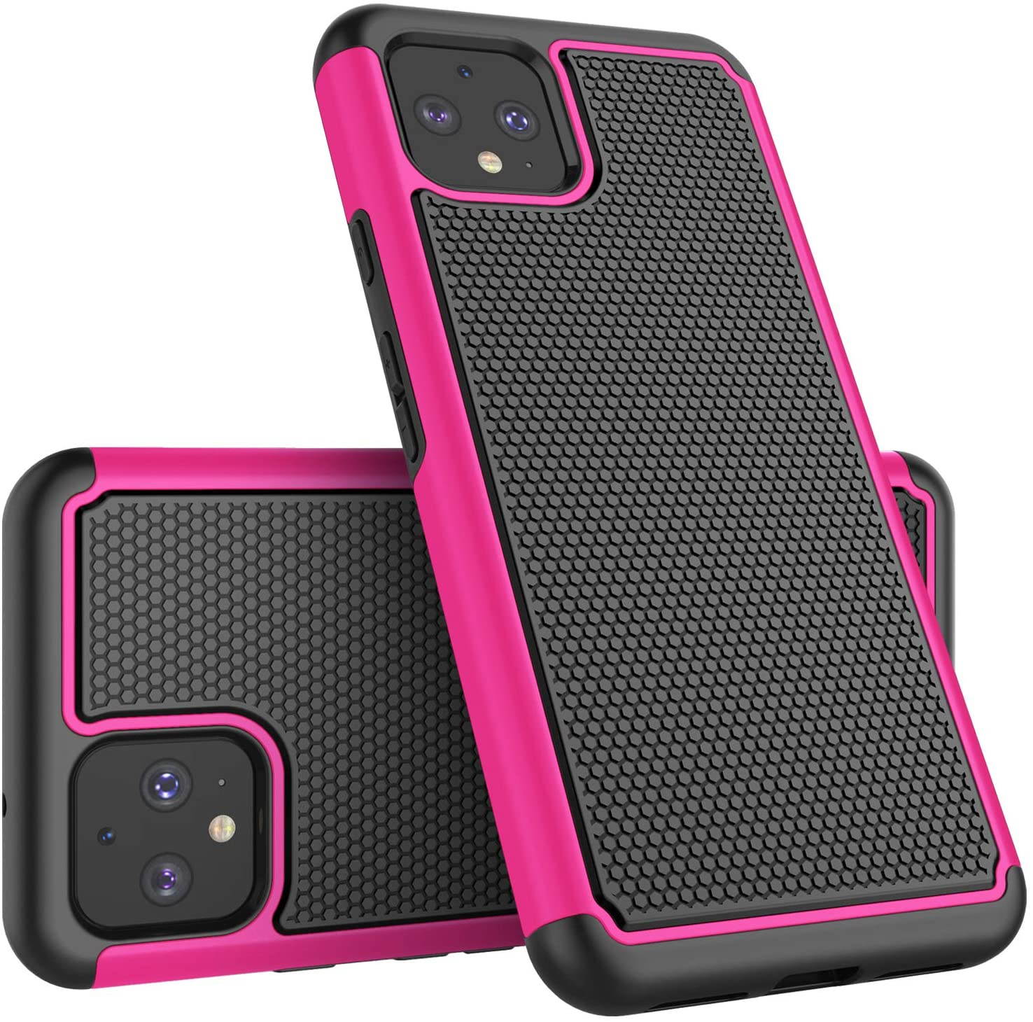 Google Pixel 4 XL Case, 2019 Google Pixel 4XL Cute Case, Tekcoo [Tmajor] Shock Absorbing [Green] Rubber Silicone & Plastic Scratch Resistant Bumper Grip Sturdy Hard Phone Cases Cover