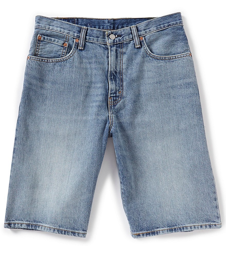 Roundtree & Yorke Big and Tall Performance 9#double; and 11#double; Inseam Flat Front Herringbone Print Shorts